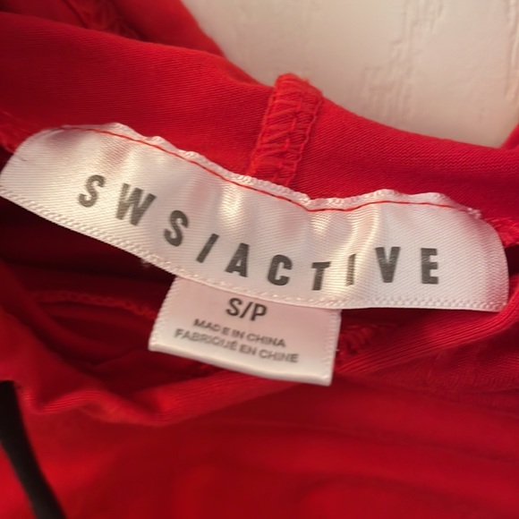 RED SWS/ACTIVE CROPPED SWEATER - Picture 3 of 3